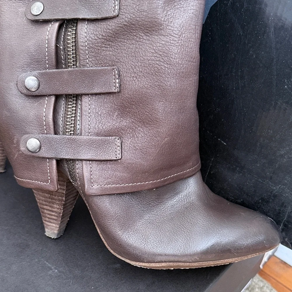 Miss Sixty Chocolate Heeled Boots - Picture 4 of 6